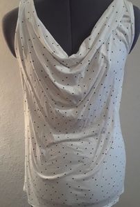 Old Navy Black & White Polka‎ Dot Top